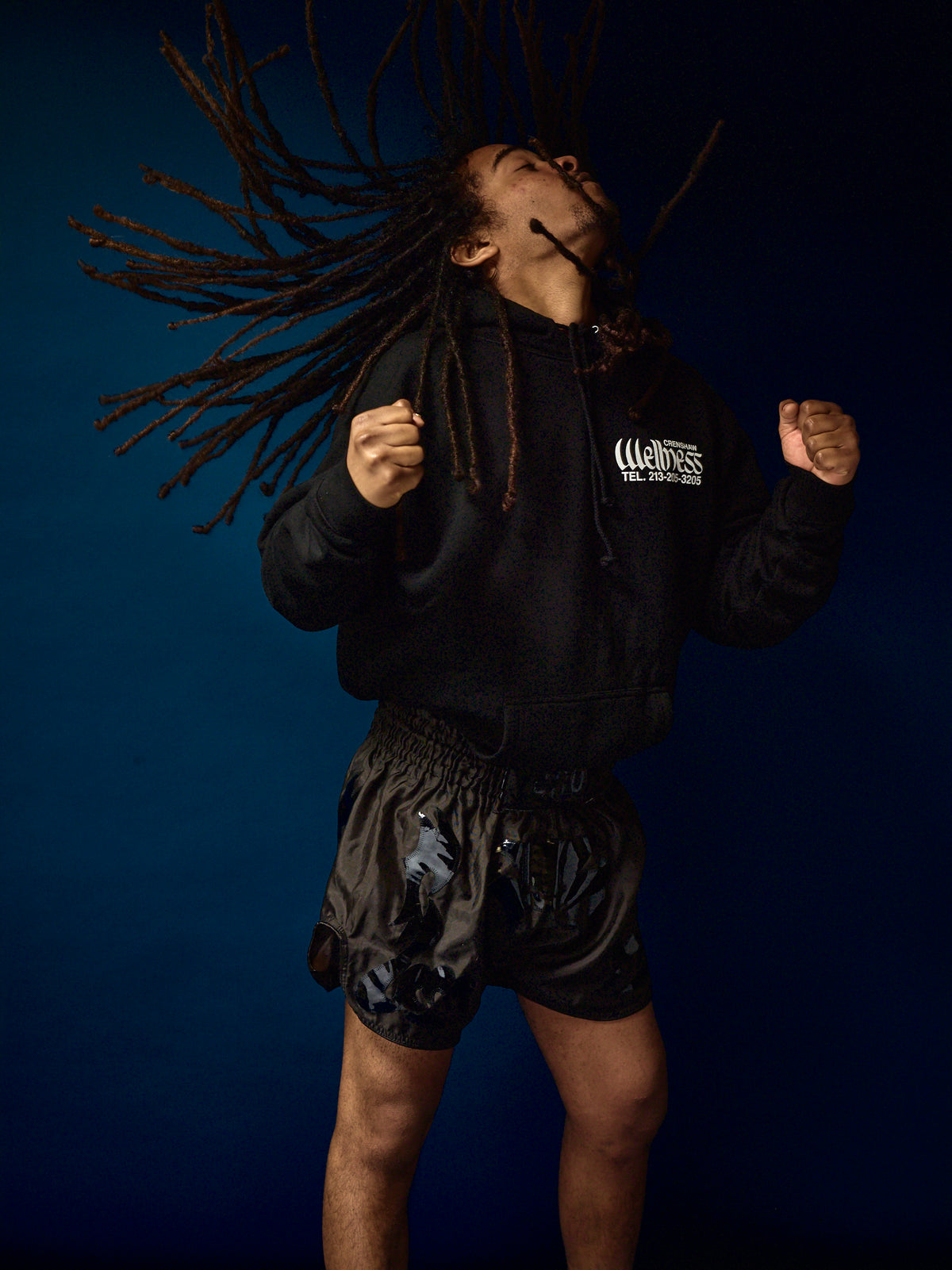 CRENSHAW WELLNESS - HOODIE - BLACK