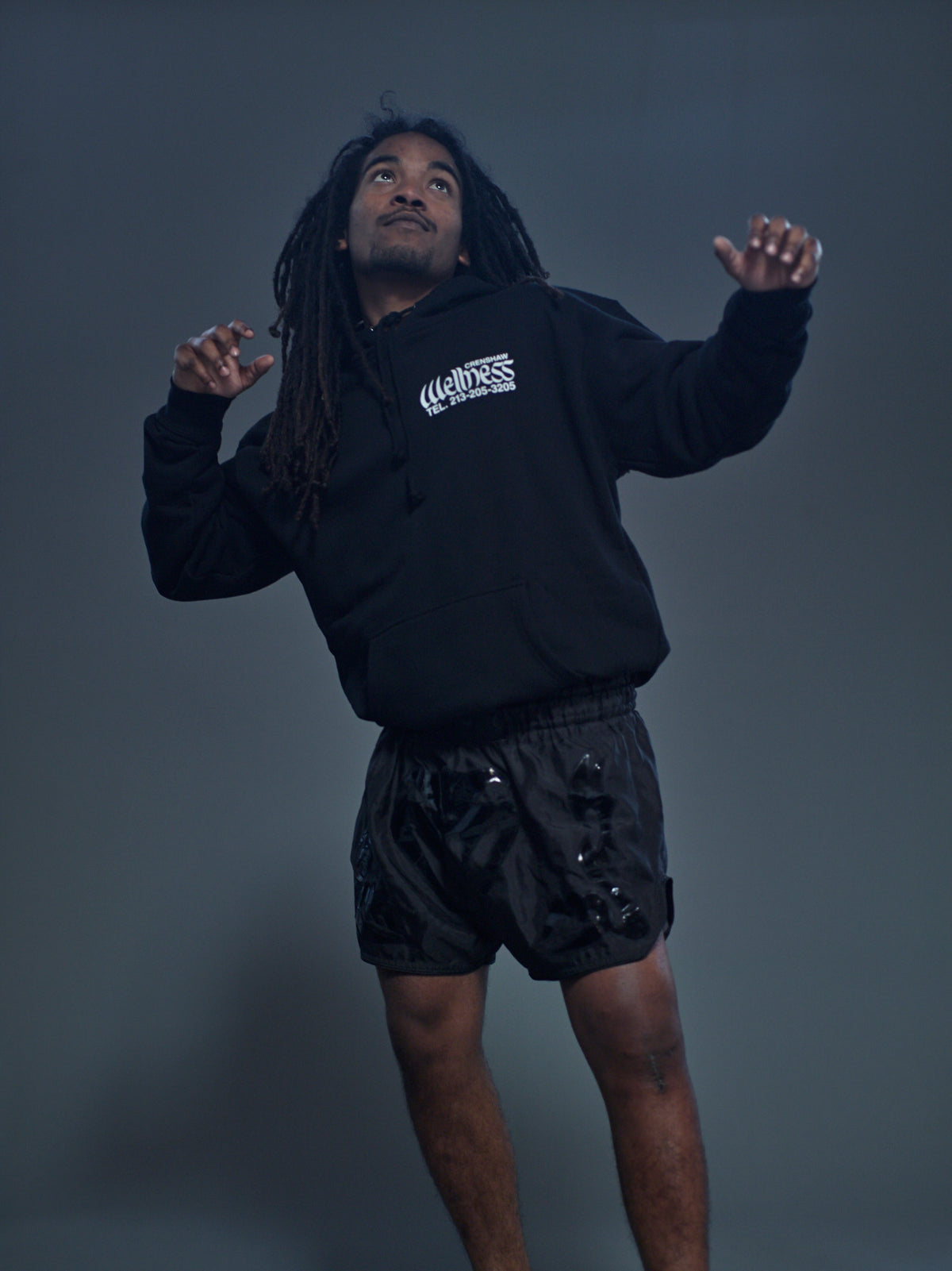 CRENSHAW WELLNESS - HOODIE - BLACK