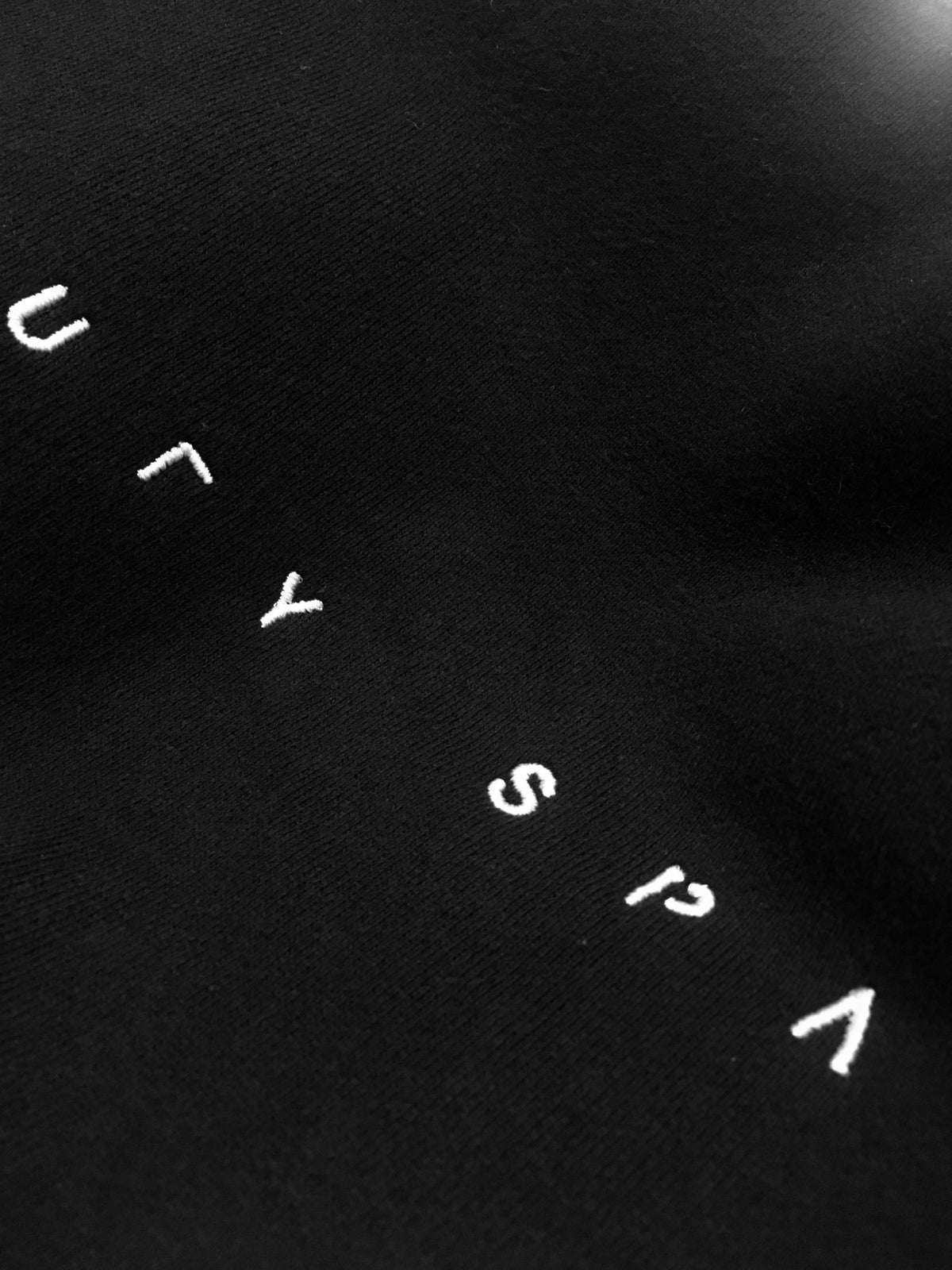 OPEN LOGO - POCKET HOODIE - BLACK