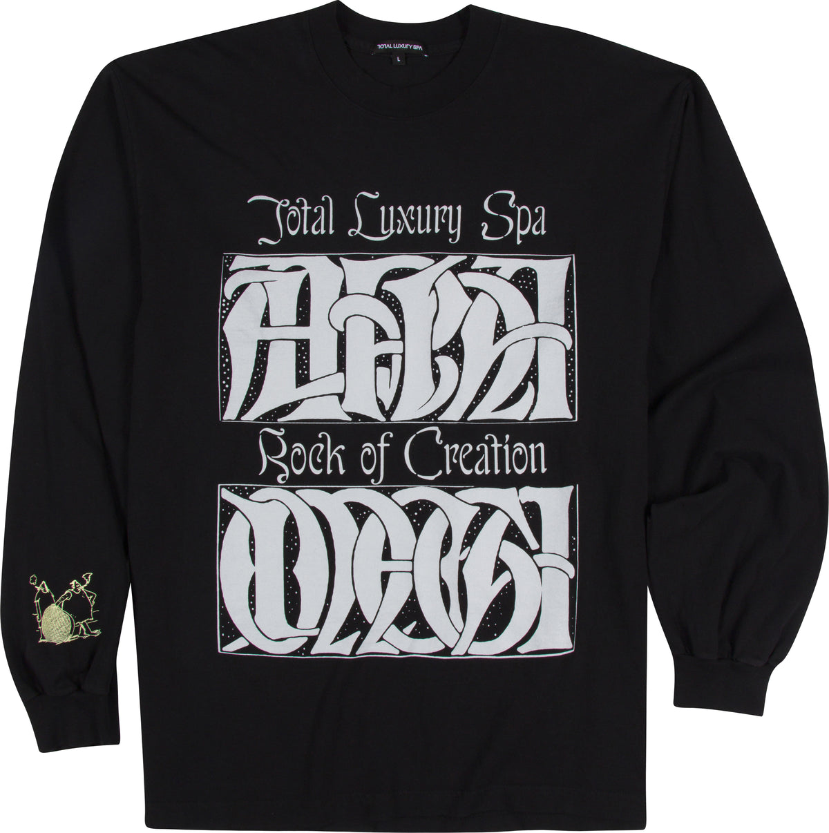 ROCK OF CREATION - L/S TEE - FADED BLACK