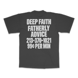 DEEP FAITH x TOTAL LUXURY SPA - DADDY - S/S TEE - FADED BLACK