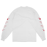 PACOIMA TECHNO x TOTAL LUXURY SPA - FULL MOON - WHITE L/S T-SHIRT