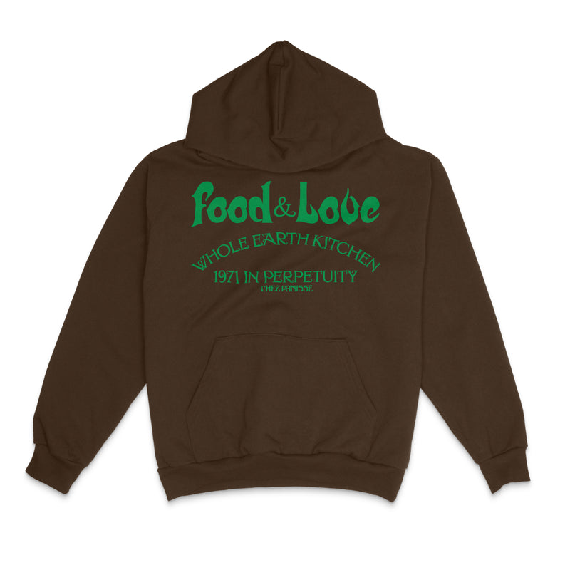 CHEZ PANISSE & TOTAL LUXURY SPA - FOOD & LOVE - FLEECE HOODIE