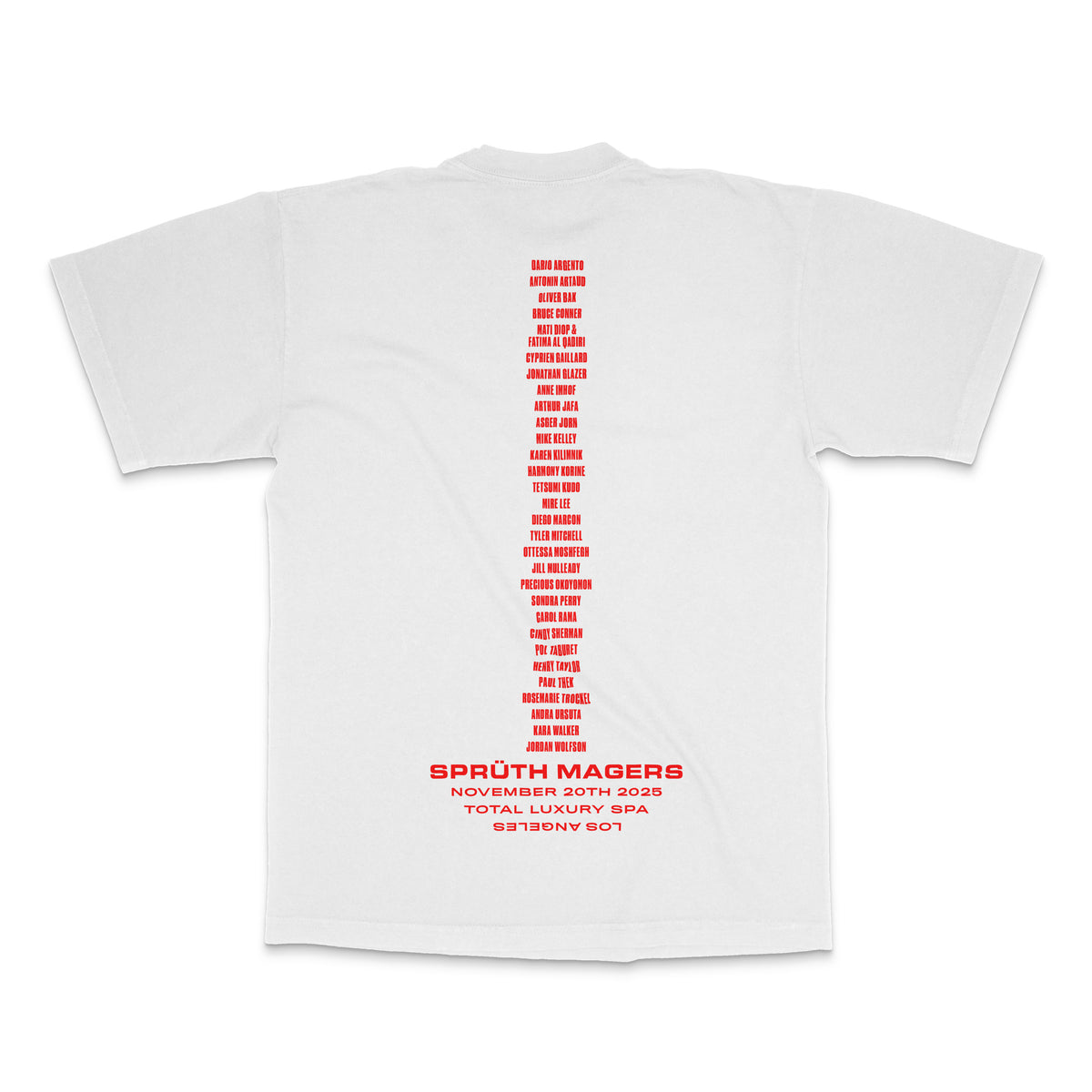 SPRÜTH MAGERS x TOTAL LUXURY SPA - HORROR - WHITE S/S T-SHIRT