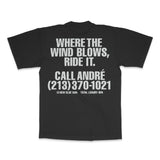 ANDRÉ 3000 x TOTAL LUXURY SPA - CALL ANDRÉ - BLACK S/S T-SHIRT