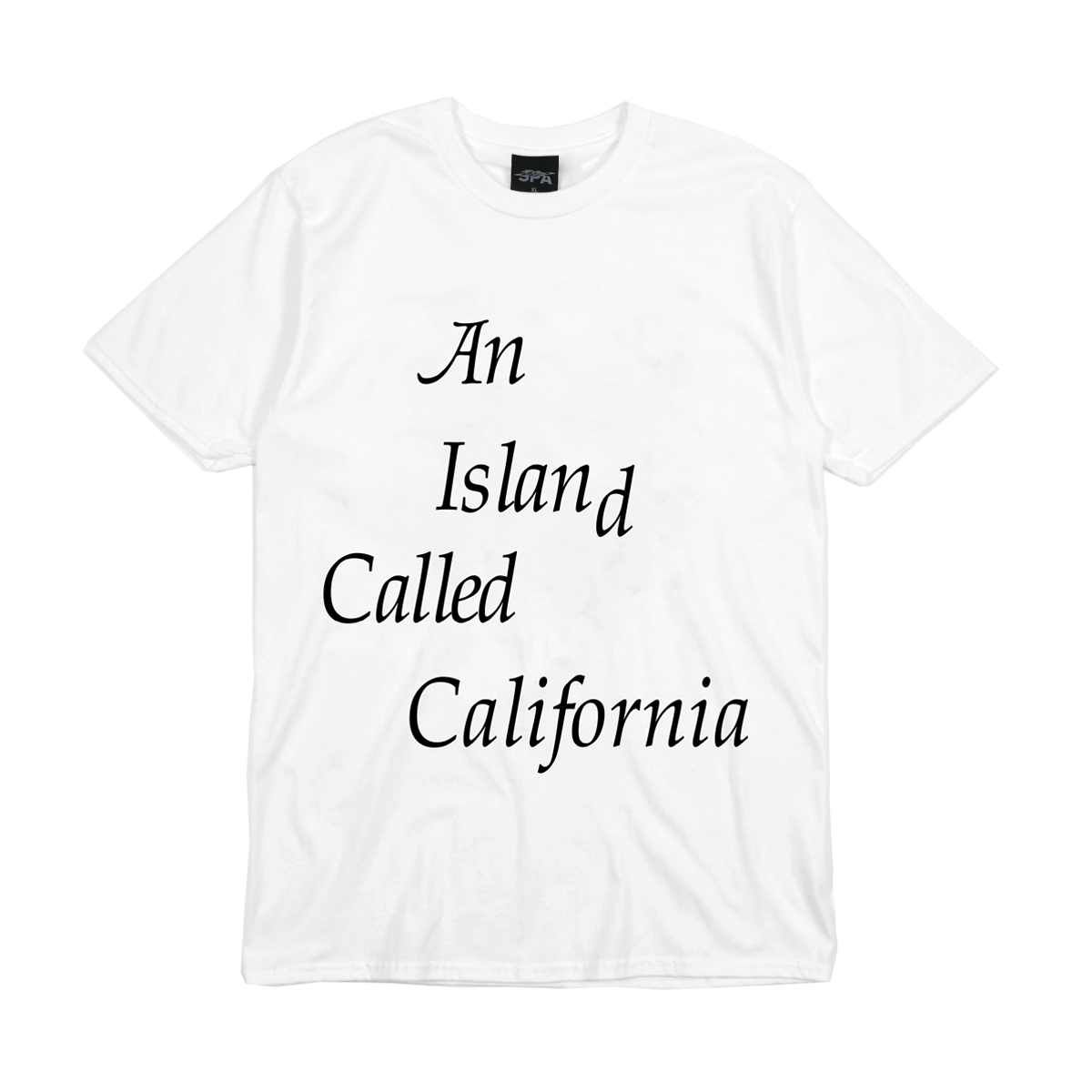 AN ISLAND CALLED CALIFORNIA - S/S TEE - WHITE