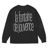 LA FONTAINE DE JOUVENCE - L/S TEE - BLACK
