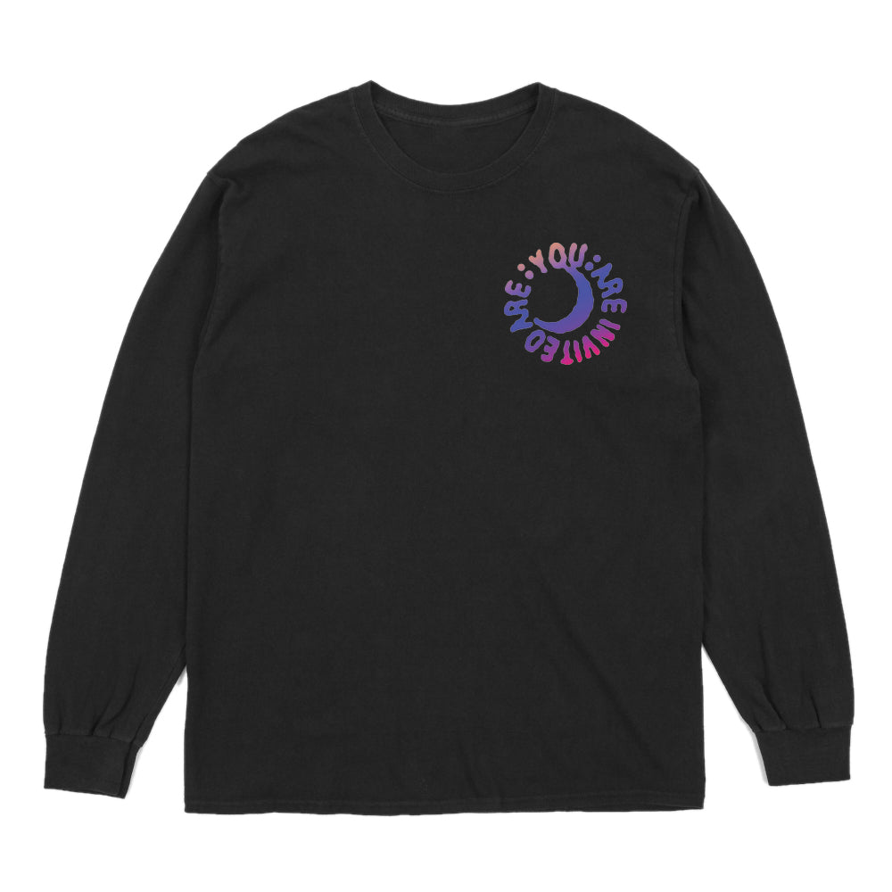 YOU ARE INVITED - L/S TEE - BLACK