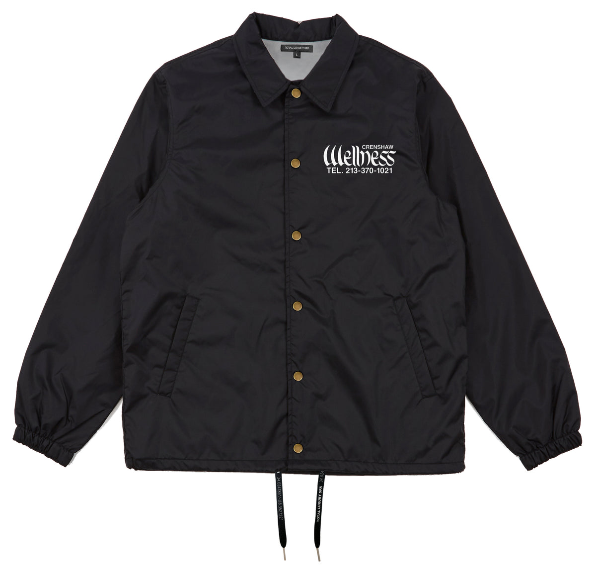 CRENSHAW WELLNESS - LIFE-COACH JACKET - BLACK